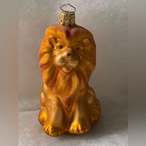 VINTAGE LION CHRISTMAS ORNAMENT COLLECTIBLE MADE IN GERMANY